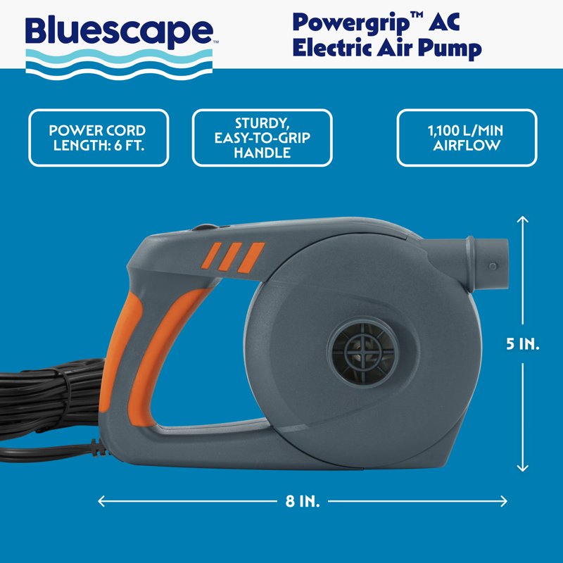 Electric Air Pump for Inflatables - Fast Inflator & Deflator with 4 Nozzles
