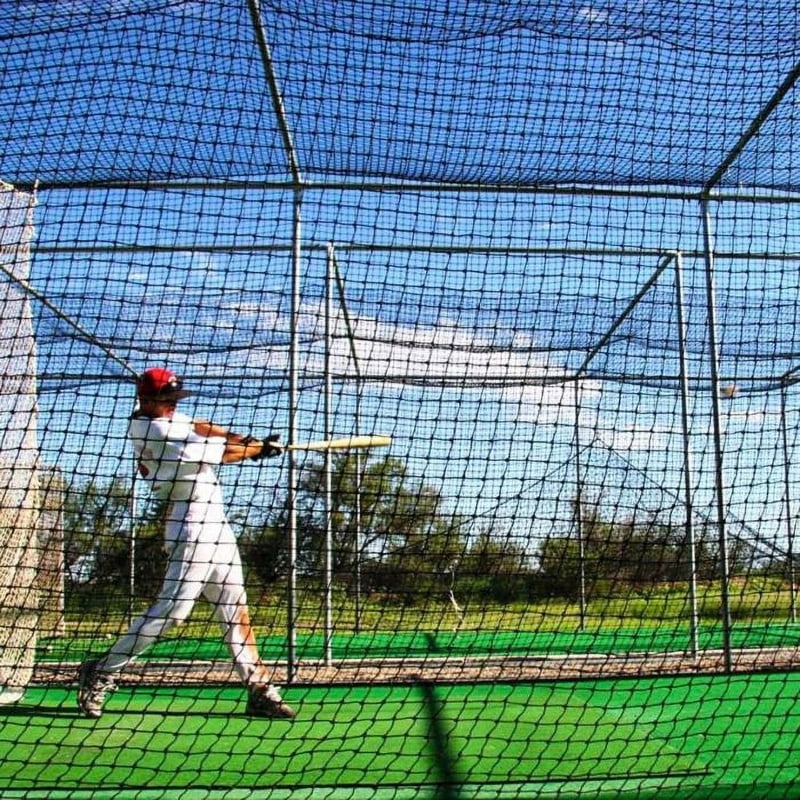 Heavy-Duty Baseball Batting Cage Nets - Fully Enclosed, Weatherproof, Multiple Sizes