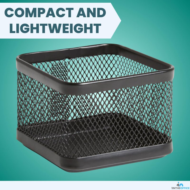 Mesh Paperclip Holder for Desk - 2 Pack Office Organization Accessories