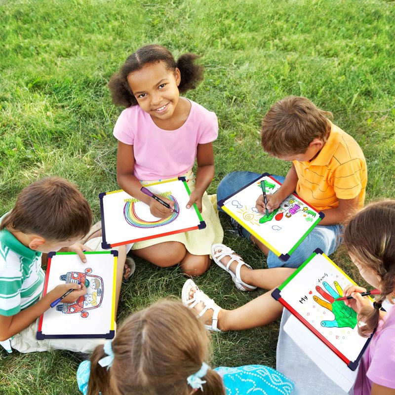 9x12 Inch Magnetic Dry Erase Boards Pack of 10 - Portable Educational Whiteboards