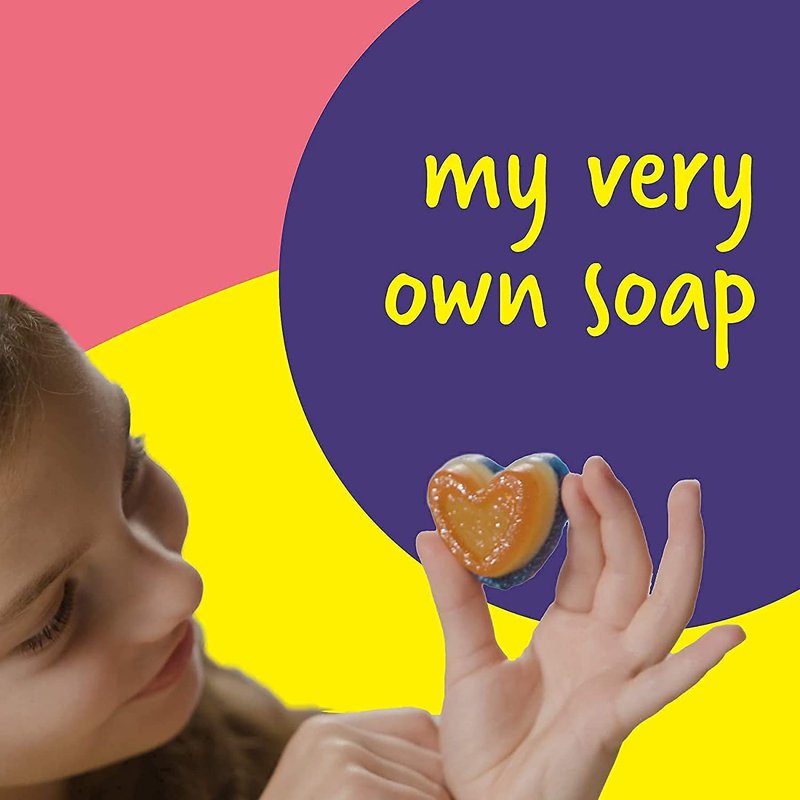 Kids Soap Making Kit - STEM Craft Activity for Ages 6-12, Includes 8 Soaps & Molds