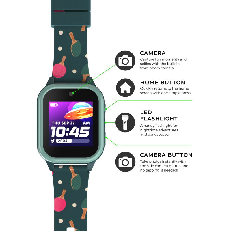 Kids Unisex Smartwatch with Camera, Audiobooks, and Games - Colorful Durable Wearable