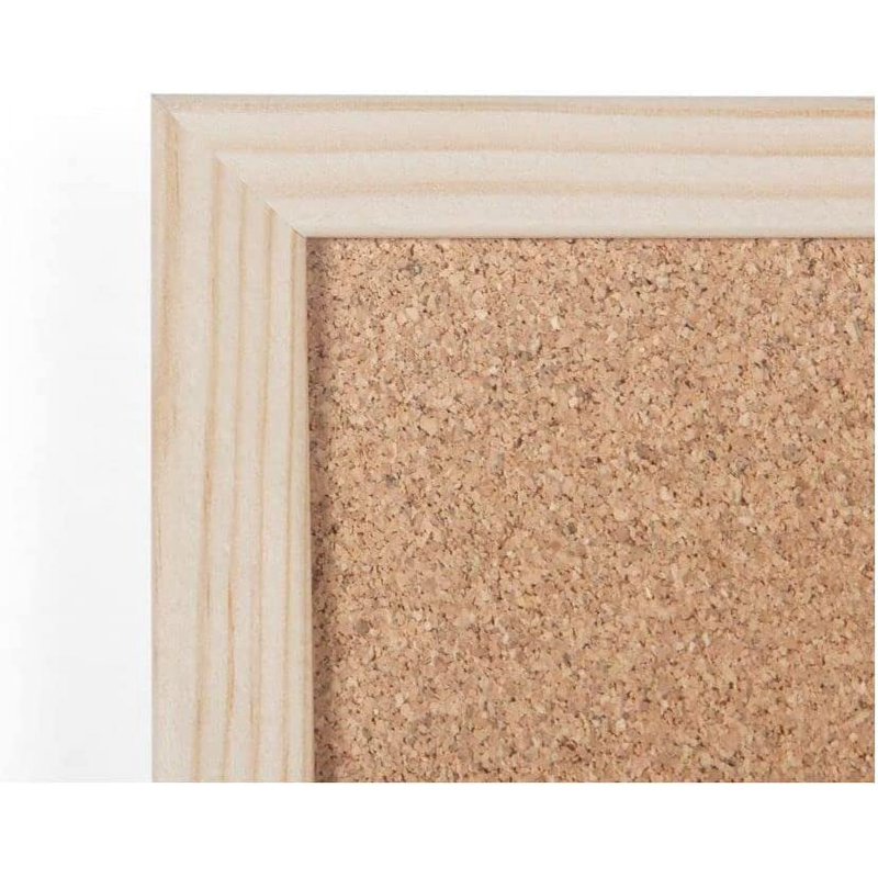 12x18 Inch Cork Bulletin Board with Wood Frame - Self-Healing Surface