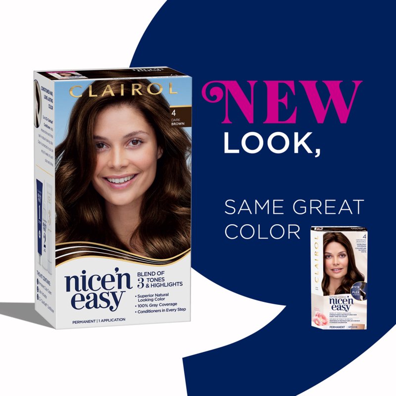Permanent Hair Color Cream - Dark Mocha Brown, Multiple Shades & Pack Options