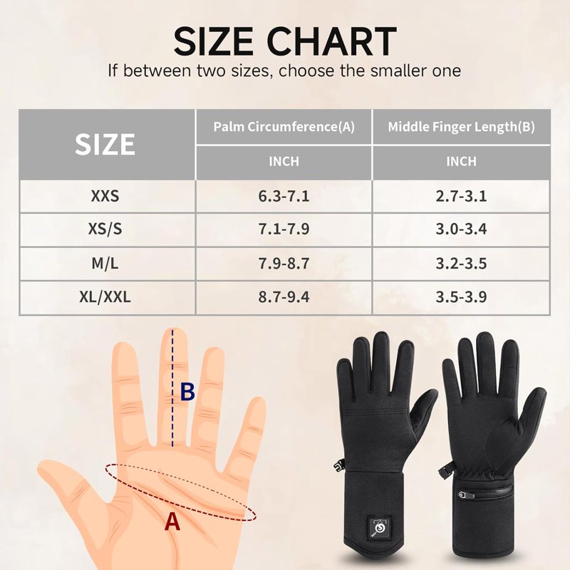Rechargeable Heated Glove Liners for Men Women Winter Warmth Ski Snowboarding Hiking