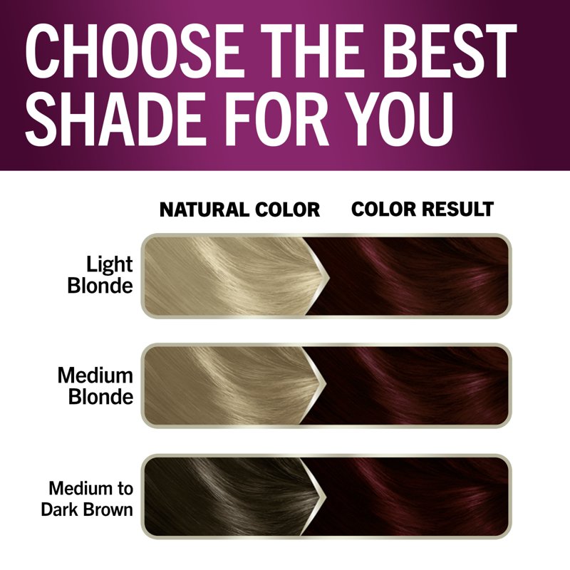 Permanent Hair Dye Kit with Keratin & Gray Coverage - Multiple Shades
