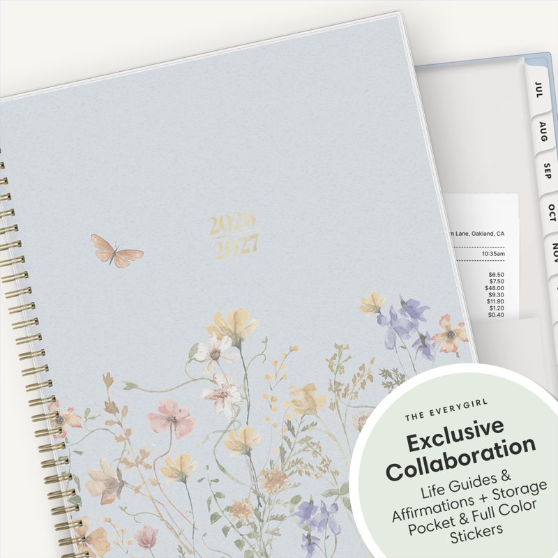 Academic Year Planner Calendar 2026-2027 Weekly Monthly Organizer - Blue Sky