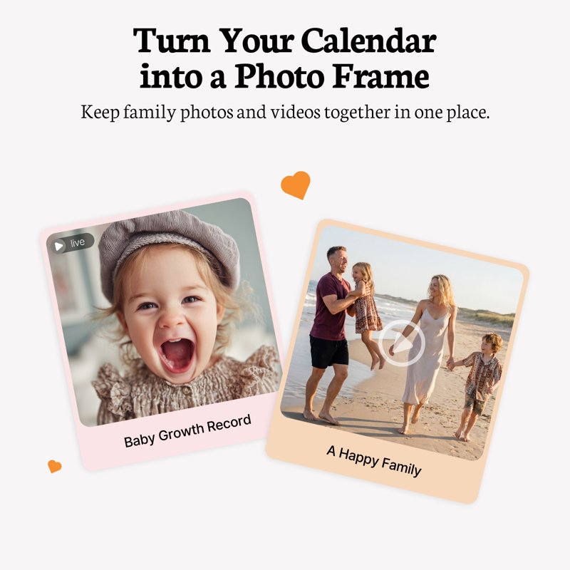 Digital Family Calendar 10.1 Inch Touch Screen Wall Planner Chore Meal Organizer