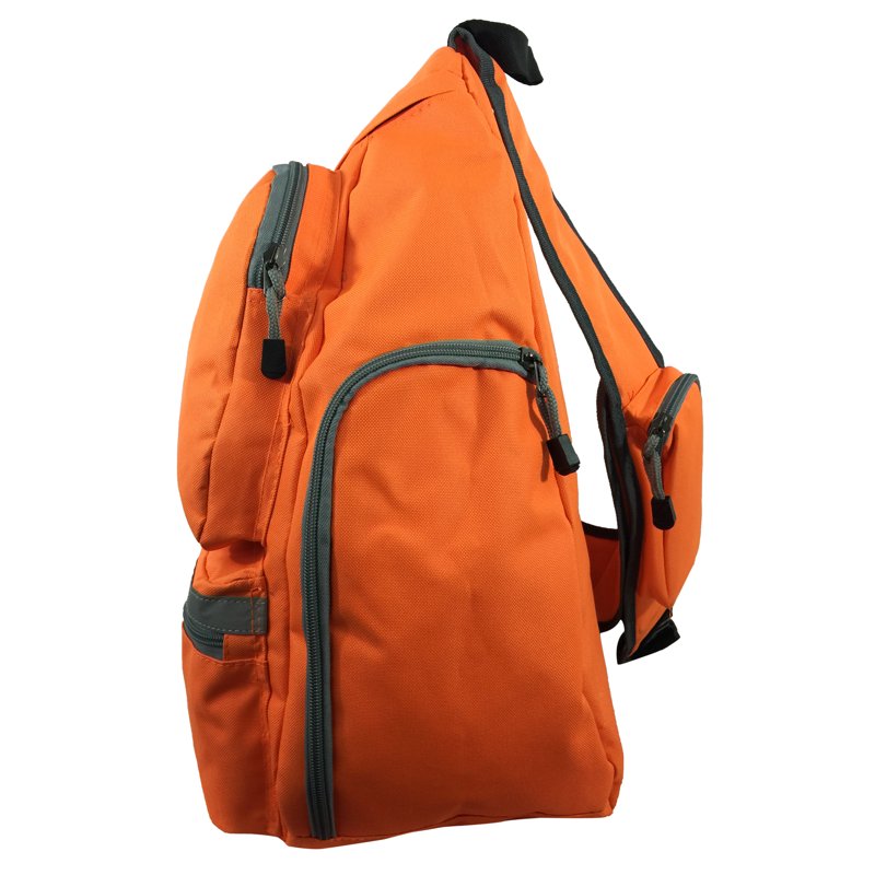 Unisex Reflective Sling Backpack Bright Orange Safety Daypack Travel Bag