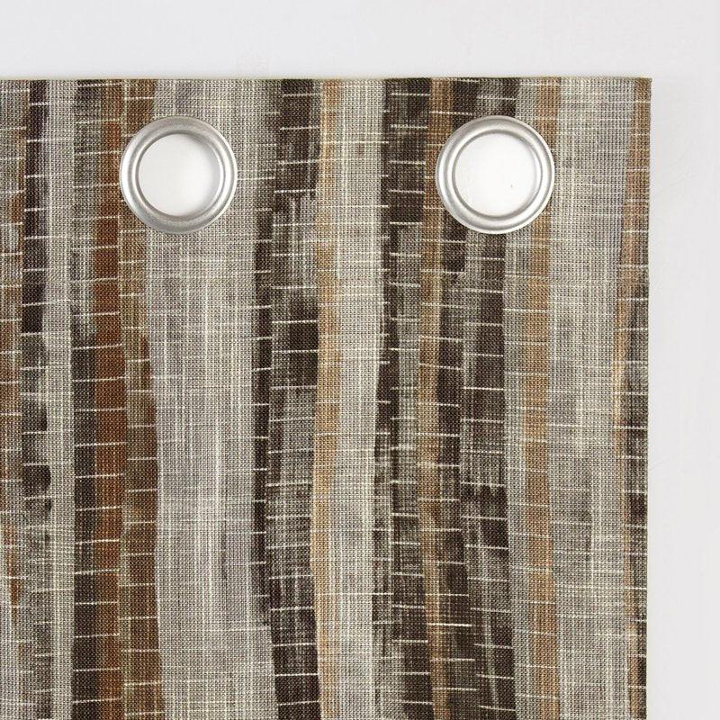 Blackout Curtain Panel with Grommets - Abstract Stripe, Thermal & Noise Reduction