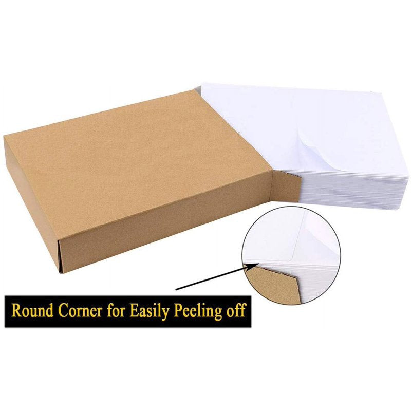 Self-Adhesive Shipping Labels for Laser & Inkjet Printers, 8.5 x 5.5 Inches, Bulk Pack of 8000 Labels