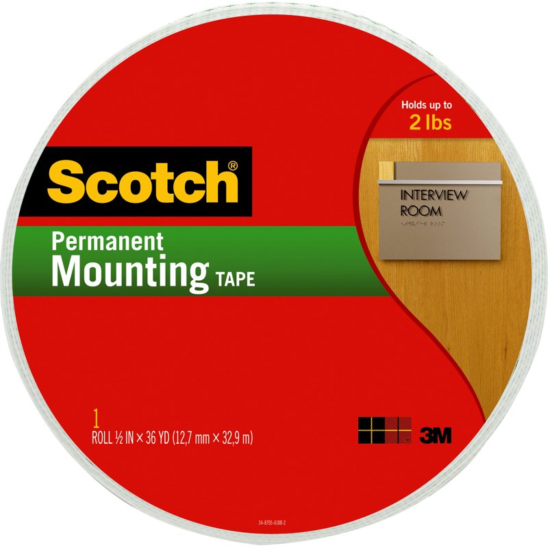Double Sided Mounting Tape - Heavy Duty Foam Adhesive, Multiple Pack Sizes