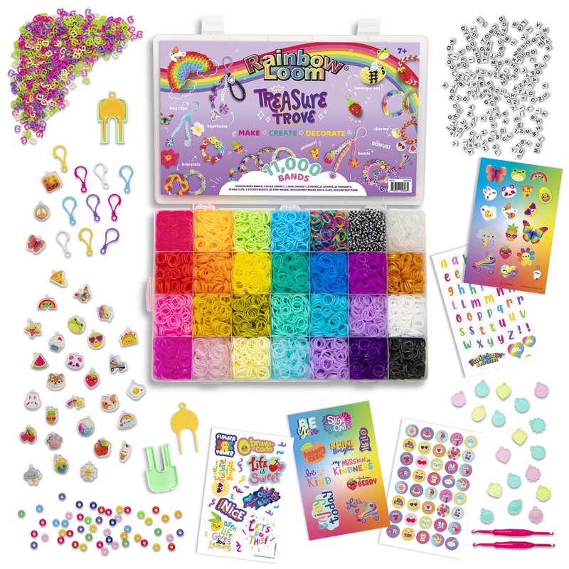 DIY Rubber Band Craft Kit with 11,000 Bands & Accessories for Kids Ages 7+