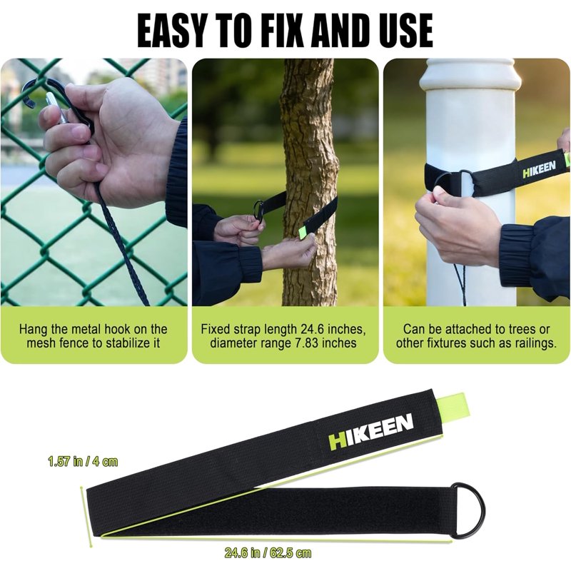 Baseball Batting Trainer with Rope Swing Practice Equipment for All Ages