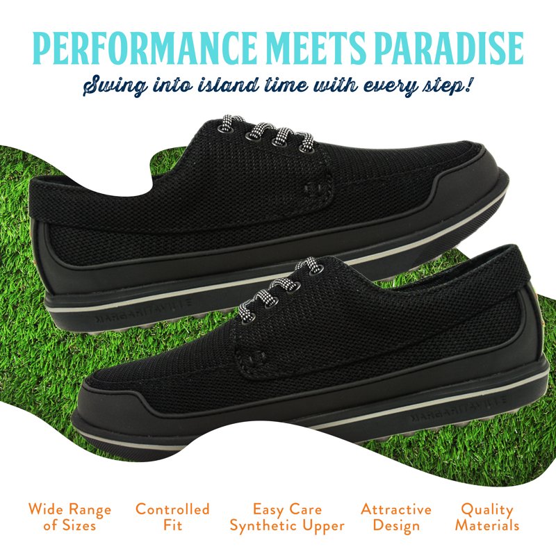 Margaritaville Gimmie Golf Shoes Black/Grey, Men’s Size 10