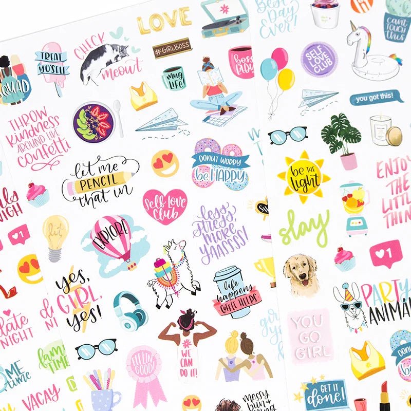 Planner Sticker Pack - 475 Hand-Drawn Productivity & Decor Stickers