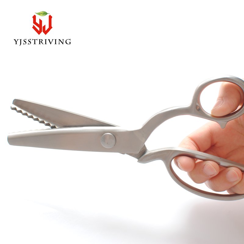 Pinking Shears Scissors for Fabric - Heavy Duty 8 Inch Serrated Zig Zag Cut