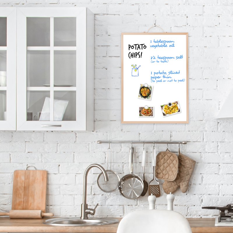 Magnetic Double-Sided Wall Whiteboard - 12x16 inch Portable Dry Erase Board