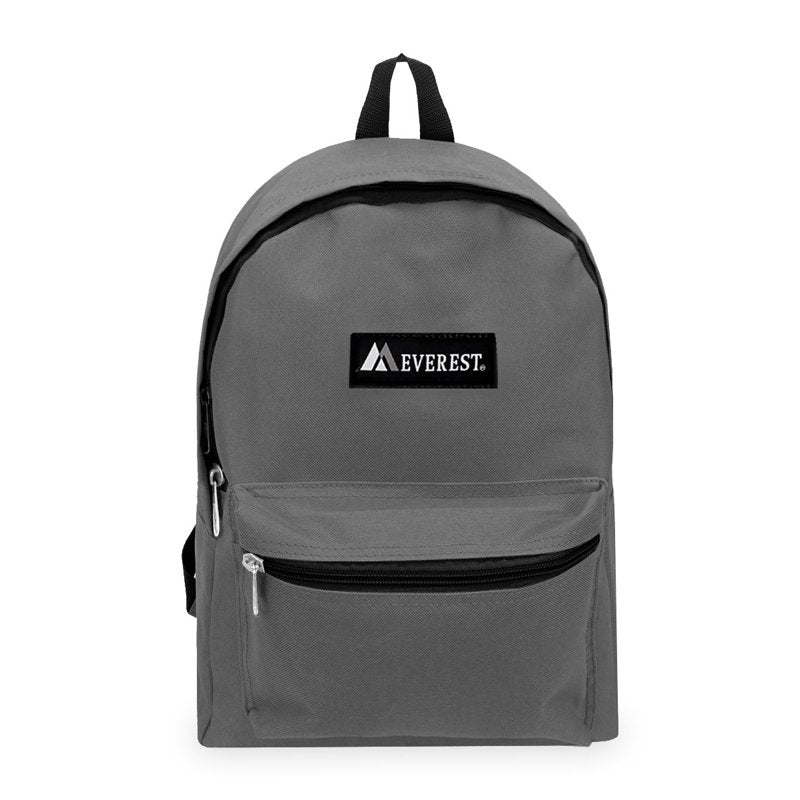 Unisex 15-Inch Basic Backpack - Multiple Colors, Durable & Stylish