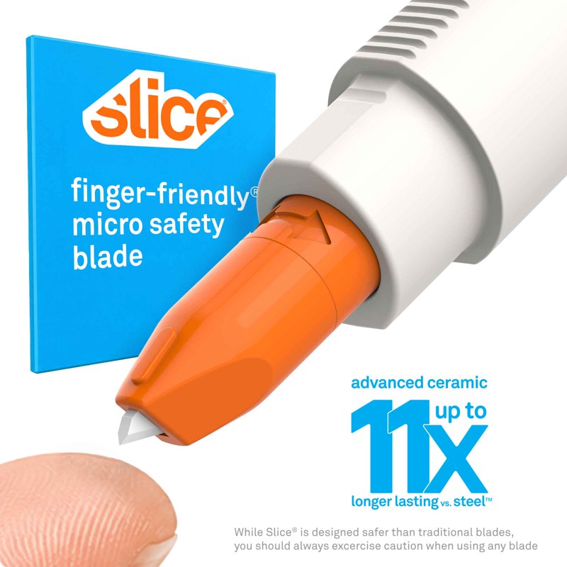Ceramic Craft Knife with Finger Loop Grip, Safety Blade for Precise Cutting