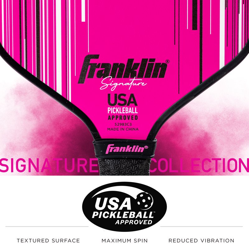 Pro Signature Pickleball Paddle - 13mm Poly Core, Pink