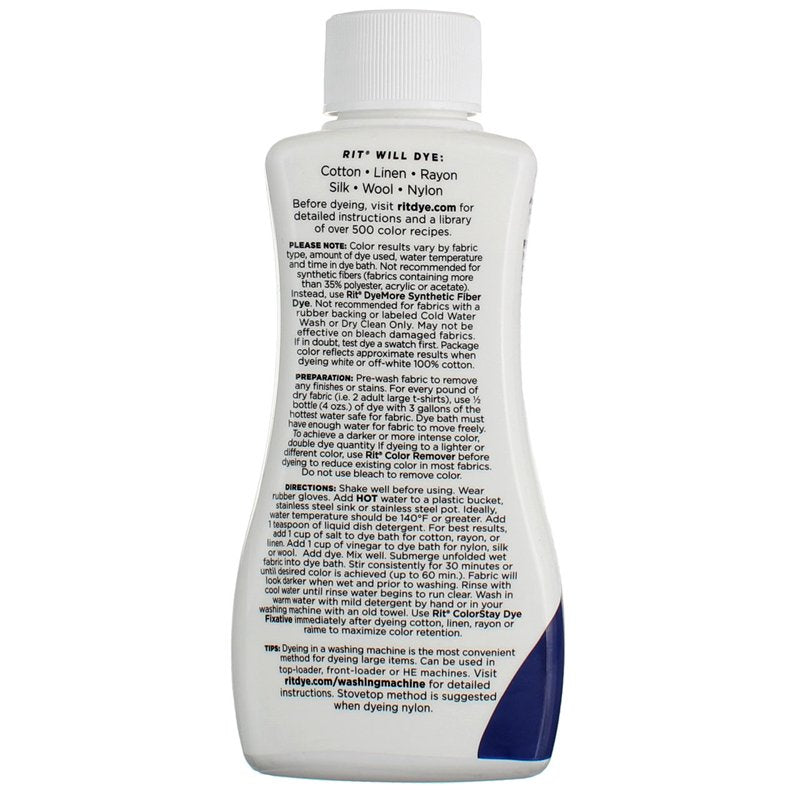 All-Purpose Dye Indigo 8 Fl Oz for Fabric and Household Projects