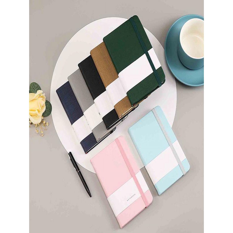 Pocket Notebook for Office and Study - Hard Cover, Thick Paper, Green