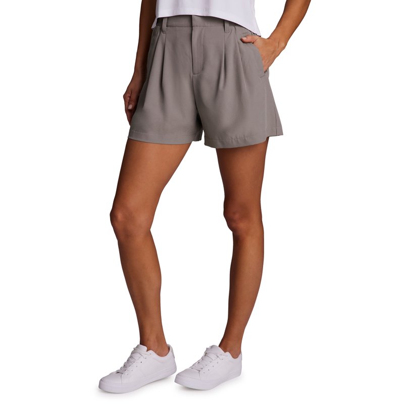 Women's Athleisure Shorts with Pockets - Lightweight Stretch Trouser Style