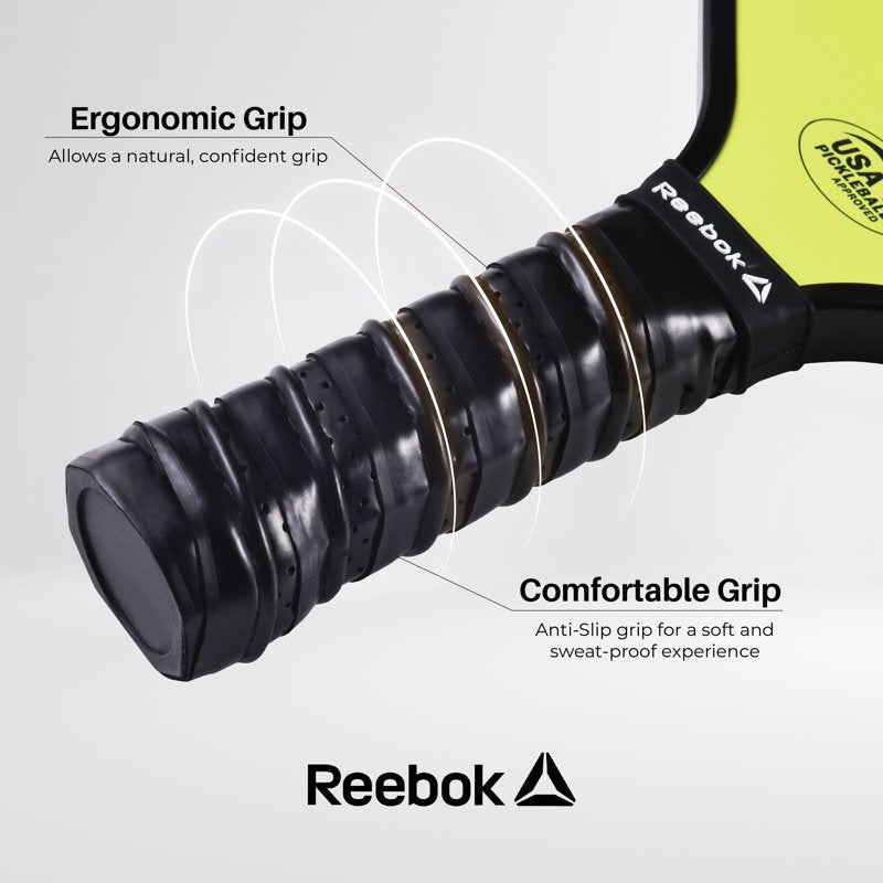 Reebok Pickleball Paddle - Lightweight USAPA Approved - Yellow