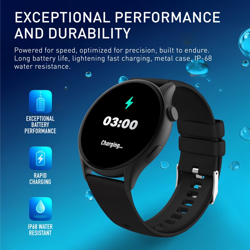 Smartwatch with AMOLED Touchscreen, Heart Rate & Call Function - Unisex