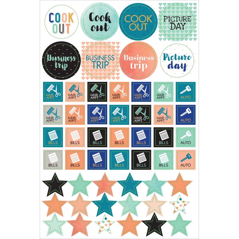 Mom's Planner Stickers Set of 575 - Printable Calendar & Journal Decor
