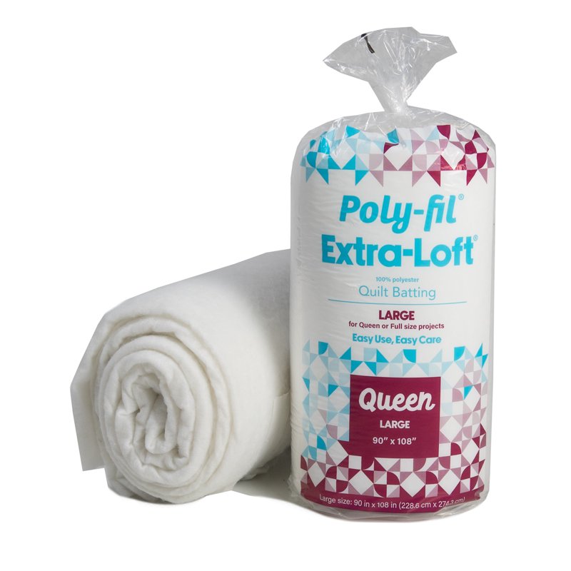 Poly-Fil Extra-Loft Quilt Batting 90x108 Inches for Quilting & Craft Projects