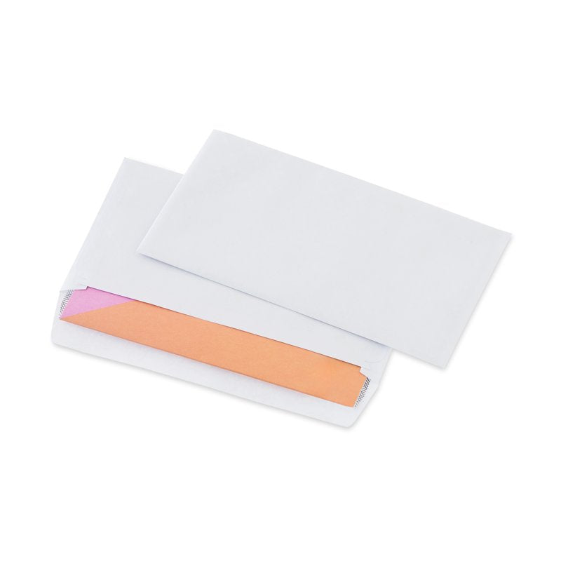 10 Pack Privacy Tint Gummed Envelopes - White, 3.63 x 6.5 inches, Office Mailing Supplies