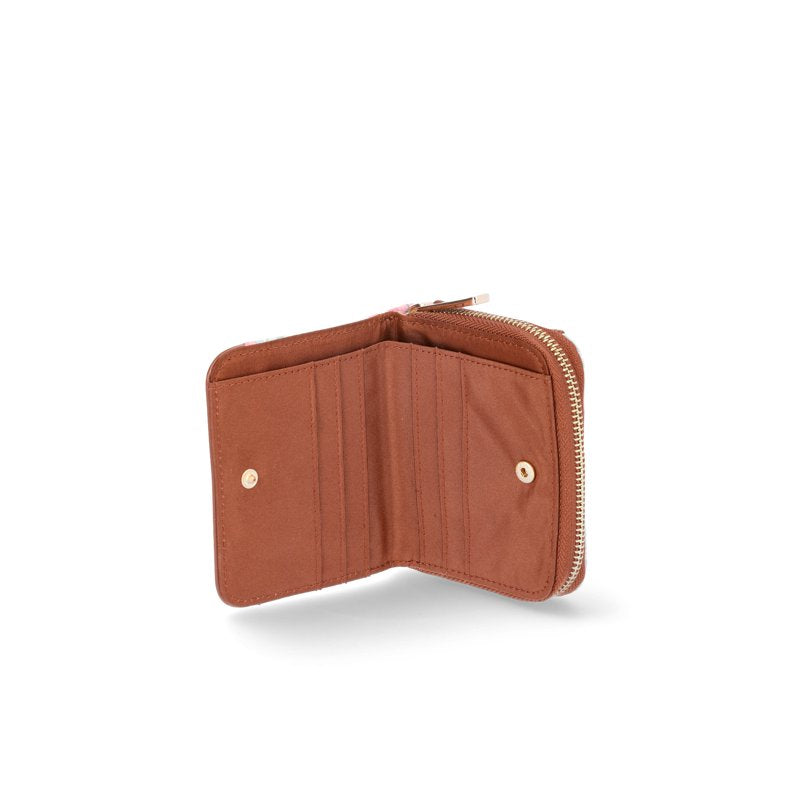 Women's Zip Around Wallet with ID Window and Card Slots - Floral