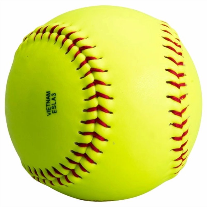 Softball Set - 11 Inch Fast Pitch Softballs for Youth - Bright Yellow, 12 Pack