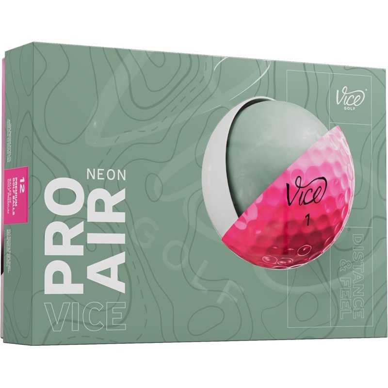 (4 Pack) Vice Pro Air Golf Balls 2025 - Pink, 12pk Variation: Pink