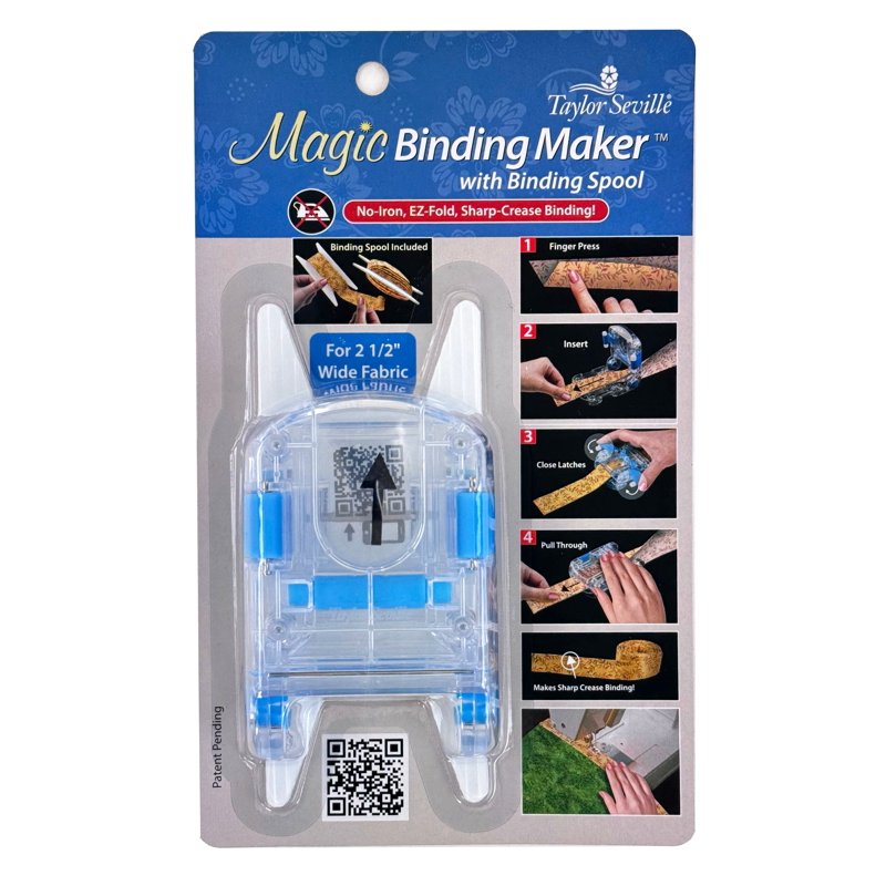 Magic Binding Maker 2-1/2 Inch Quilt Binding Tool for Easy Finishing