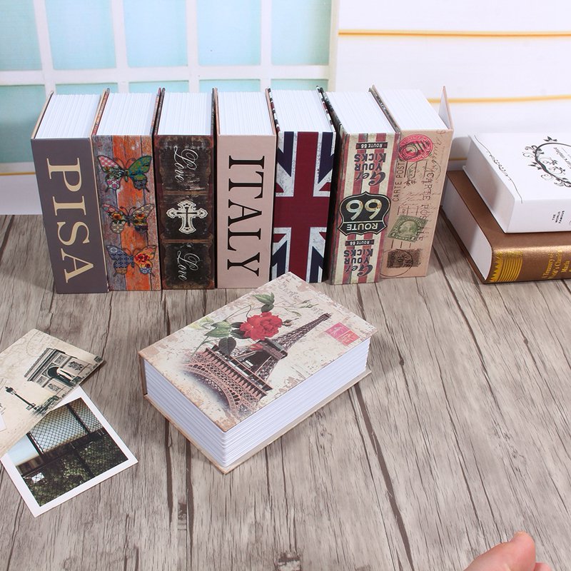 Portable Hidden Book Safe - Dictionary Style Security Lock Box for Jewelry Cash & Valuables