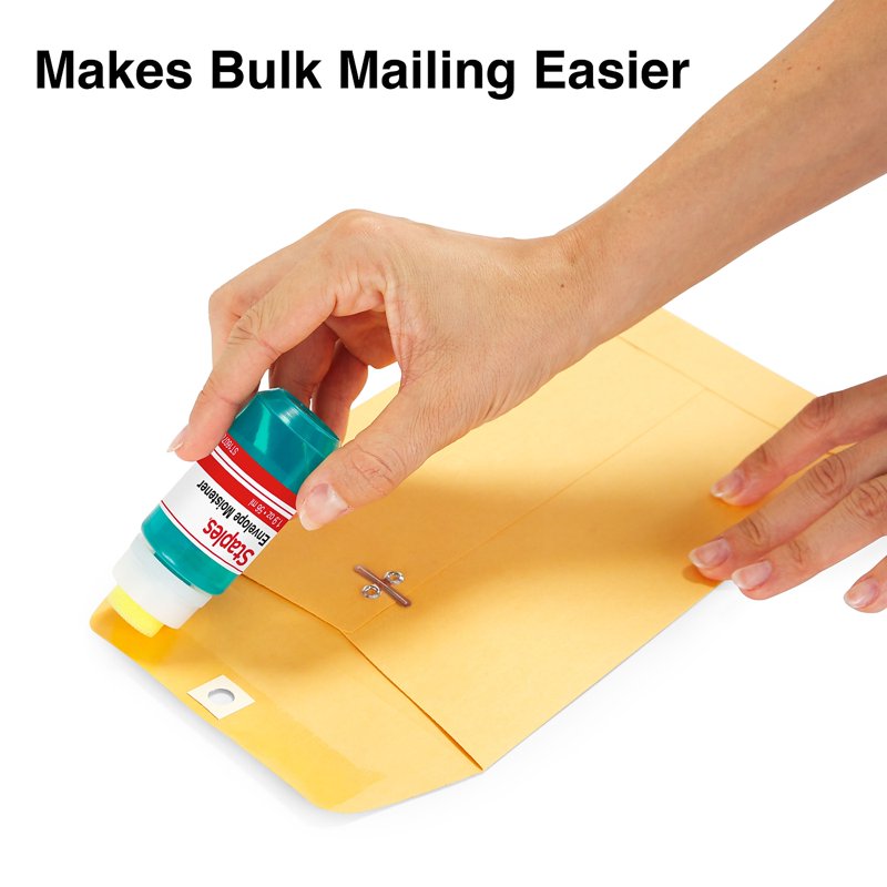 Envelope Moistener Refill Bottle 2oz for Sealing Envelopes & Stamps - Pack of 3