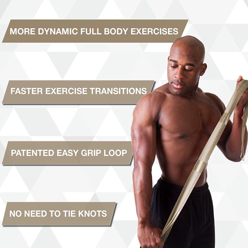 Resistance Loop Exercise Bands with Loops - Latex-Free, 5ft, Max Resistance