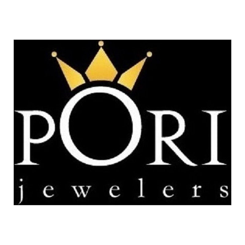 14K Solid White Gold Birthstone Stud Earrings with Swarovski Crystals - Multiple Styles