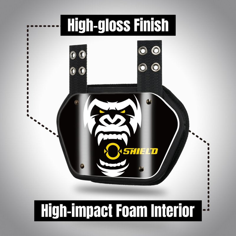Adjustable Football Back Plate Protector for Youth & Adults - Impact-Resistant Sports Gear