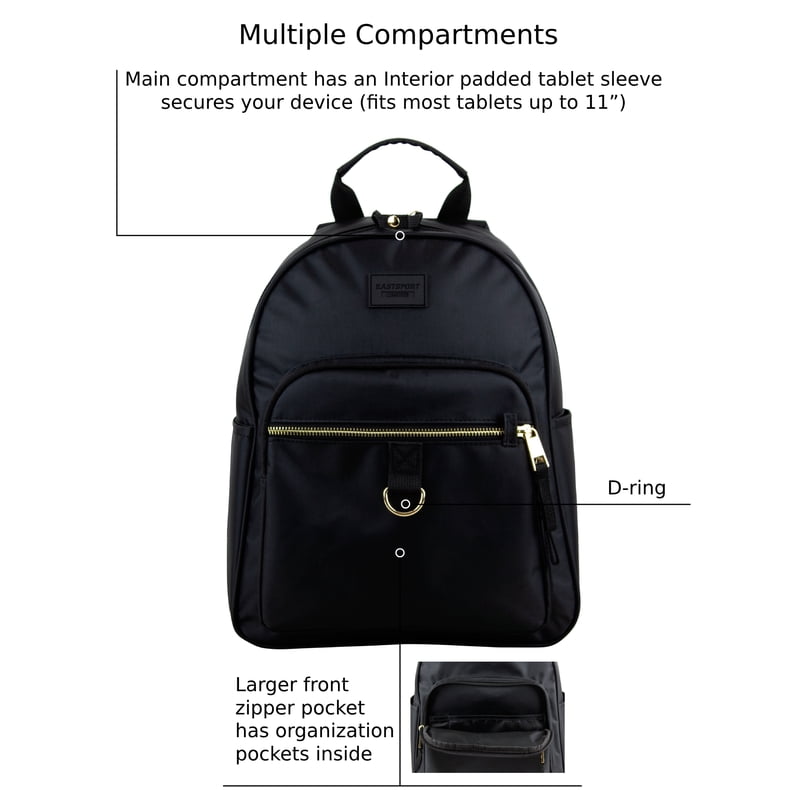 Mini Backpack for Travel & Daily Use - Secure Locking Pockets & Tablet Sleeve
