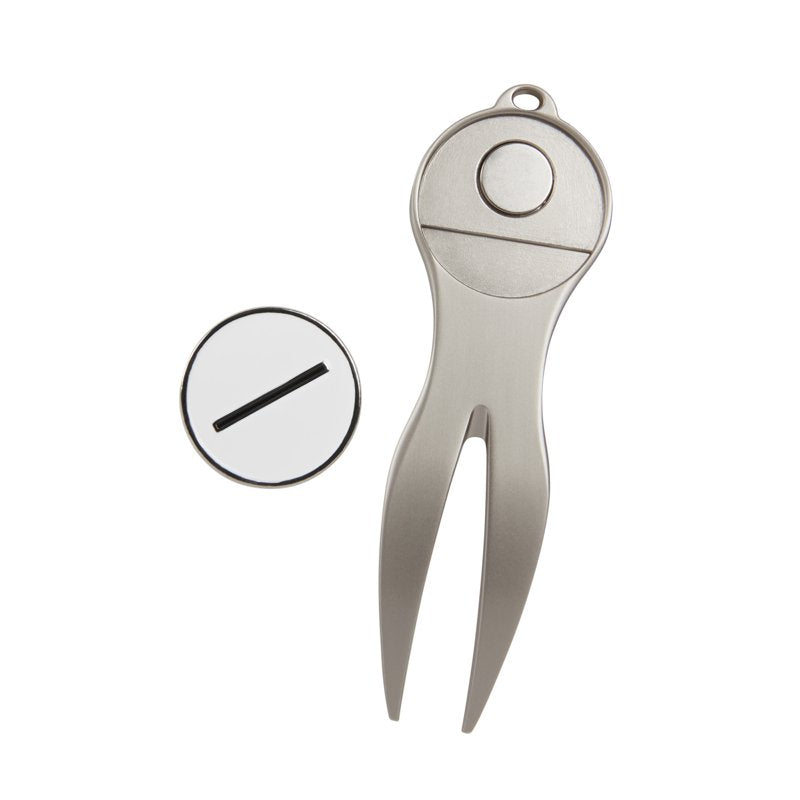 Golf Divot Tool & Magnetic Ball Marker Set - Durable Green Repair Tool