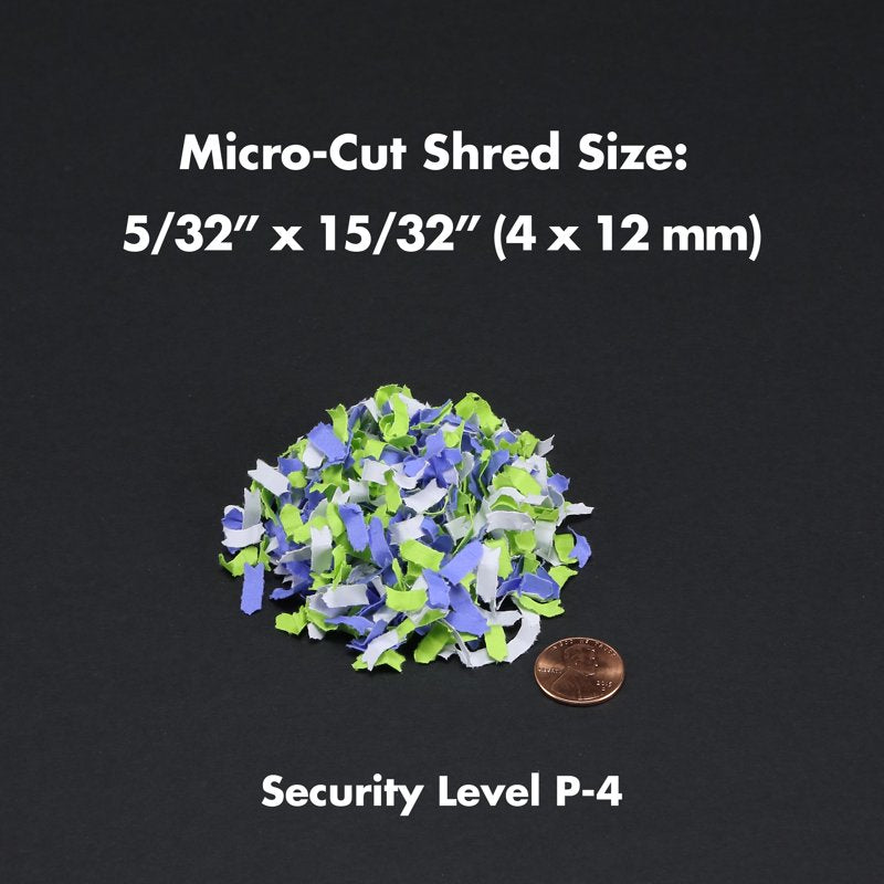 Aurora 6-Sheet Micro-Cut Paper and Credit Card Shredder - High Security P-4