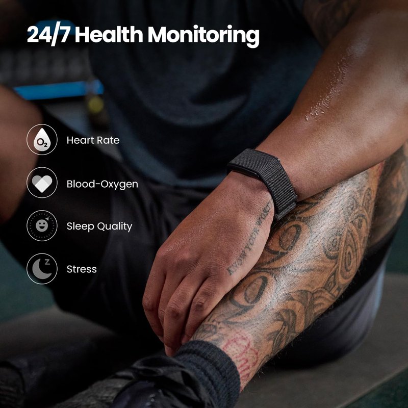 Fitness Tracker Wristband with Heart Rate & Sleep Monitoring - 27 Sports Modes, 10-Day Battery