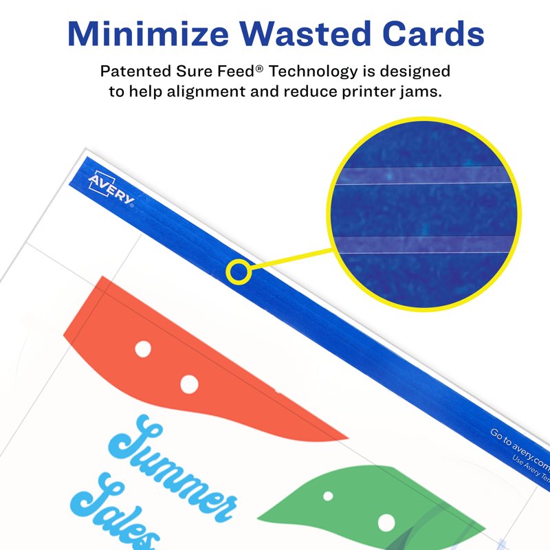 Printable Postcards Set 4x6 Inches for Custom Mailings - 100 Sheets