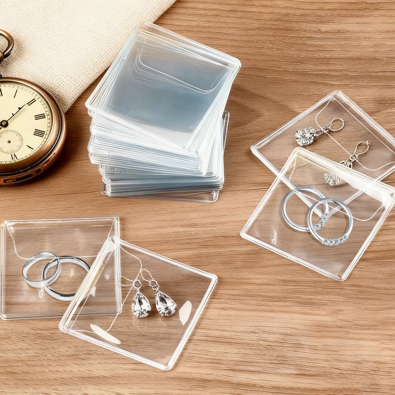 100 Pack Coin Sleeves - Clear PVC Protectors for Coins & Small Collectibles