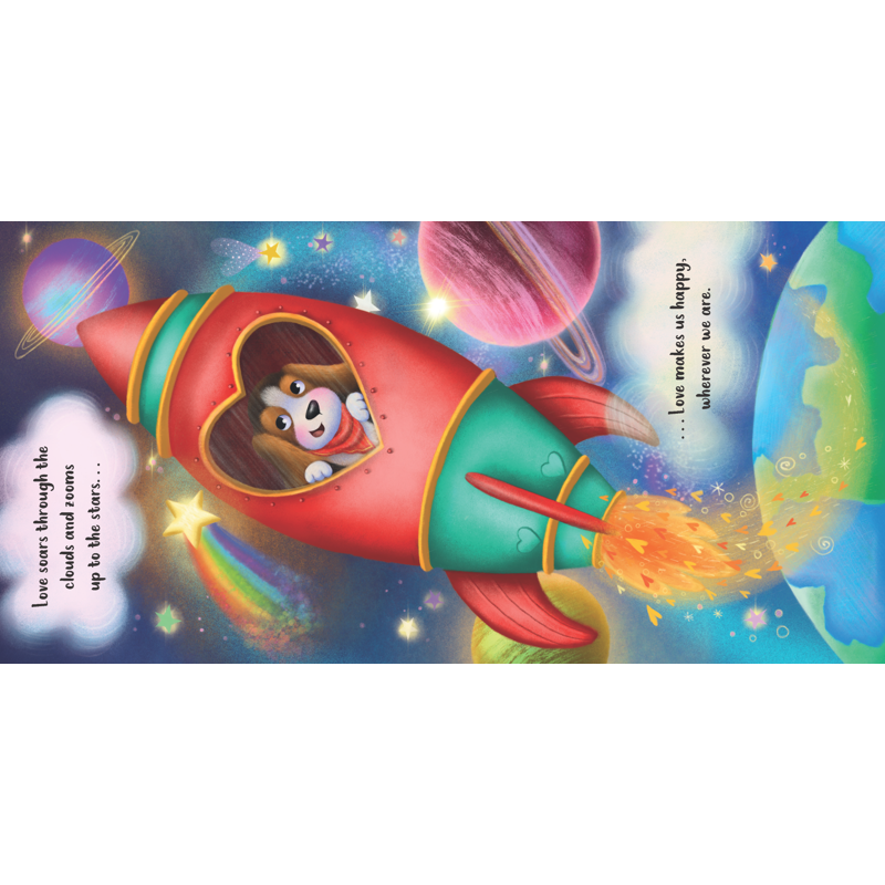 Love Goes A Long Way Storybook Greetings Card with Envelope - Children's Gift Set