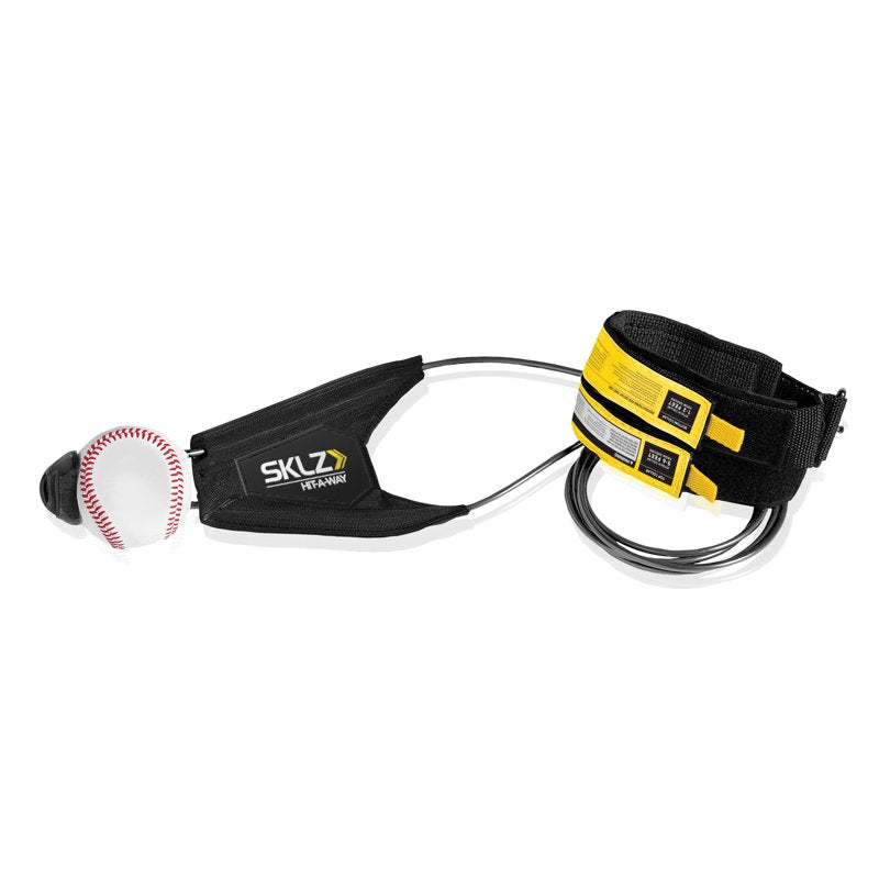 Baseball Swing Trainer with Tethered Ball & Adjustable Height - Practice Aid